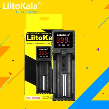 1-5 шт. Зарядное устройство LiitoKala Lii-S1 18650 для 26650 16340 14500 LiFePO4 1,2 В Ni-MH Ni-Cd Перезаряжаемый Аккумулятор smart charger