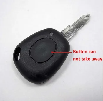 1 кнопка замены пульта дистанционного управления для Renault Clio с зажимом для аккумулятора, брелок для ключей, 10 шт./лот