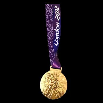 1 Предмет 2012 Лондонская золотая, Бронзовая, Серебряная медаль 85 Мм, Значок, Награда для спортивного игрока, Металлическая медаль С лентой