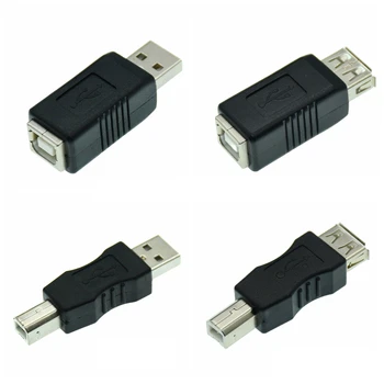 1 шт. Высокоскоростной USB 2.0 тип A Женский-тип B Мужской USB Адаптер для принтера и сканера Соединитель синхронизации данных Конвертер Разъем