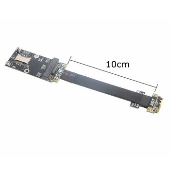 10 см M.2 WiFi A.E ключ к mPCIe mini PCI-e Беспроводной сетевой карте Удлинительный кабель Гибкий Mini pci-e wifi Bluetooth Riser R56SF