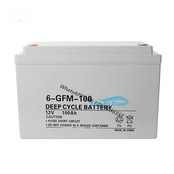 10 Штук аккумуляторных батарей 12V 100ah 150ah 200ah 250ah Бесплатная Гелевая батарея для фотоэлектрической системы