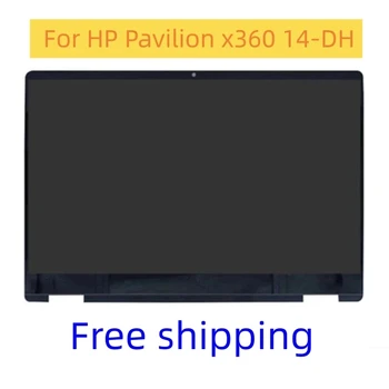 14 Дюймов Для HP Pavilion x360 14-DH 14M-DH00 14-dh0706nz 14T-DH100 Замена цифрового преобразователя сенсорного экрана в сборе с рамкой HD FHD