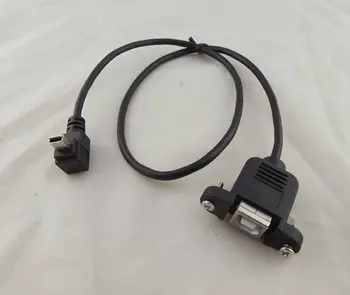 1шт USB 2.0 B Женский к Mini 5-контактный штекер с Увеличенным Углом Крепления к панели Удлинительный кабель для принтера 50 см