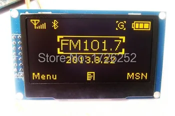 2,42-дюймовый 31-контактный Желтый OLED-экранный модуль SSD1309 с приводом IC 128 *64 SPI/I2C Параллельный интерфейс