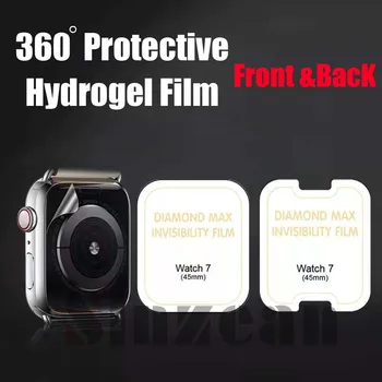 20 комплектов 360 Защитной Гидрогелевой пленки для Apple Watch S8 49 мм S7 41 мм 45 мм 38 мм 42 мм 40 мм 44 мм Гидрогелевая пленка