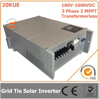 20000 Вт/20 кВт 180 В-1000 В постоянного тока Трехфазный 2 MPPT Бестрансформаторный Водонепроницаемый IP65 Сетевой Солнечный Инвертор с сертификатами CE RoHS