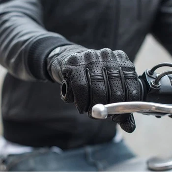 2022 Мотоциклетные перчатки из натуральной кожи, Мужские Высококачественные Перчатки для мотокросса из козьей кожи ATV MX, Гоночные Дышащие перчатки с сенсорным экраном Guantes