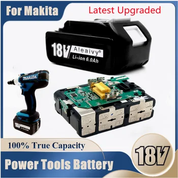 2022 Новая Обновленная Аккумуляторная Батарея BL1860 18V 6000mAh Литий-ионная для Makita 18v Battery BL1840 BL1850 BL1830 BL1860B LXT