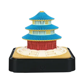2023 Год Кролика Поделочные подарки Новая панорама Небесного храма Циньань Холл Календарь для вырезания из бумаги 3D блокнот