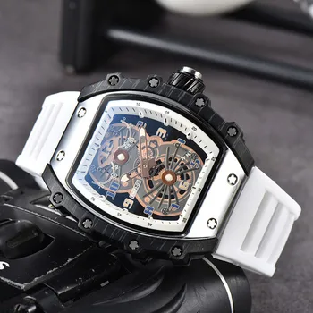 2023 Новые двухцветные персонализированные часы унисекс RM 21-01, многофункциональный автоматический кварцевый механизм, роскошный бренд