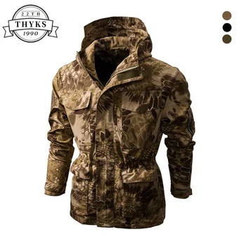 2023 Тактическая камуфляжная мужская куртка в стиле Милитари Army s Techwear Ветрозащитная водонепроницаемая походная мужская