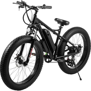 26-дюймовый Снежный Велосипед Fat Tire Электрический Велосипед 48V350W500W 40-50 км Мотоцикл Ebike 26*4.0 Литиевая батарея для шин 12A Быстрая доставка