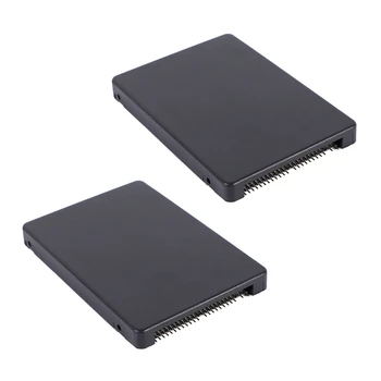 2X 44PIN MSATA-2,5-дюймовый IDE HDD SSD MSATA-PATA Адаптер-конвертер с чехлом