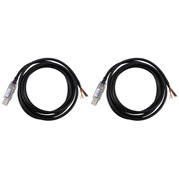 2шт провода Длиной 1,8 м, кабель USB-Rs485-We-1800-Bt, Последовательный порт USB-Rs485 для оборудования промышленного контроля