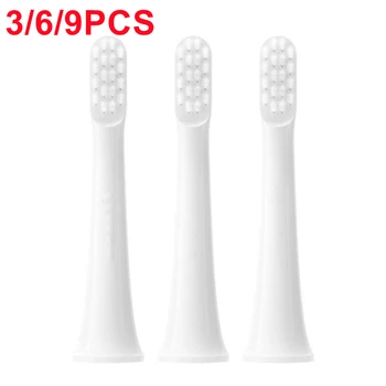 3/6/9 шт. насадки для зубных щеток Xiaomi T100 Mi Smart Электрическая зубная щетка Сменная Зубная щетка