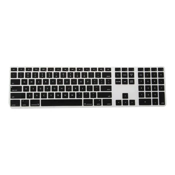 3X Силиконовый тонкий защитный чехол для клавиатуры с цифровой клавиатурой для Apple Imac Черный