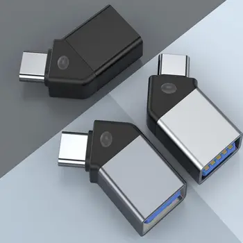 45 Градусов OTG Адаптер Type-C к разъему USB 3.0 Кабель для передачи данных от Мужчины к Женщине USB C Конвертер СВЕТОДИОДНЫЙ для Портативных ПК U Дисковый Кард-ридер