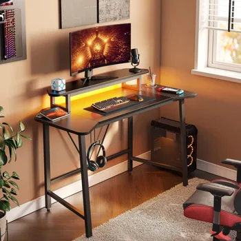 50,3-дюймовый игровой компьютерный офисный стол со светодиодной подсветкой, подставка для монитора