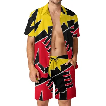 Abarth Scorpion Мужской Пляжный Костюм с забавным рисунком, Комплект из 2 предметов, Высококачественный костюм для Плавания, Размер Eur