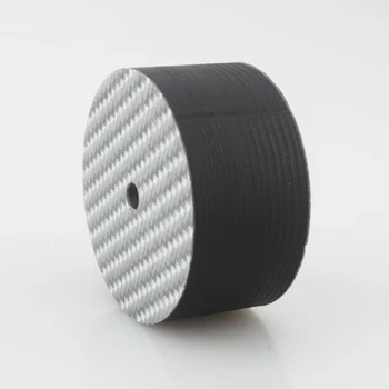 Audiocrast 40x20 мм Серебристый 5K карбоновый динамик с изоляцией из углеродного волокна, ножки для обуви, аудио шасси Hi-Fi