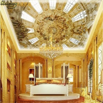 beibehang Пользовательские фото Отель KTV вилла потолочный фон обои 3D живопись континентальная настенная роспись обои для гостиной
