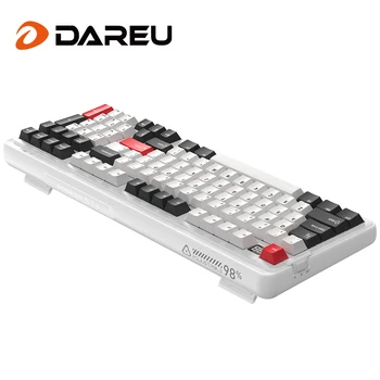 DAREU A98 Master Трехрежимная Игровая клавиатура с возможностью горячей Замены, Регулируемая Система Прокладок, Колпачки для клавиш PBT, RGB, Печатная плата, Беспроводная Клавиатура