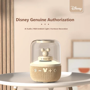 Disney Mickey Беспроводной Bluetooth Аудио Симпатичный Сабвуфер Стерео карта Портативный Умный Мультирежимный рассеянный свет Tws Мини Динамик