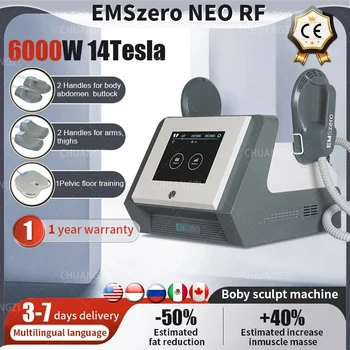 DLS-EMSLIM Портативный HI-EMTI NEO RF 6000 Вт 14Tesla EMSzer Миостимулятор Для Похудения Ems Машина Для Наращивания мышц тела