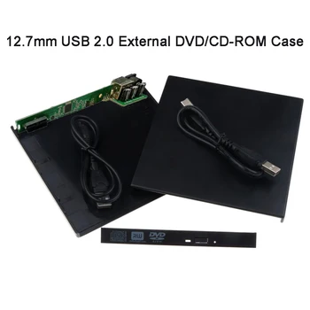 DVD-привод USB 2.0 12,7 мм, внешние оптические приводы, корпус SATA-USB, внешний чехол для ноутбука, ноутбук без привода