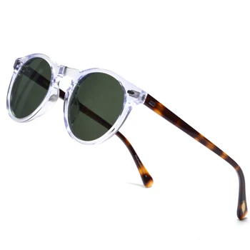 Gregory Peck OV5186 Винтажные круглые мужские солнцезащитные очки в прозрачной оправе Модные солнцезащитные очки Cicle для женщин, поляризованные круглые солнцезащитные очки