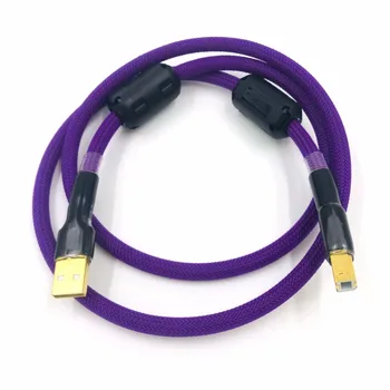 Hifi 7N OCC Монокристаллический медный кабель USB DAC A-B Цифровой USB 2.0 Тип A-B Мужской аудиокабель
