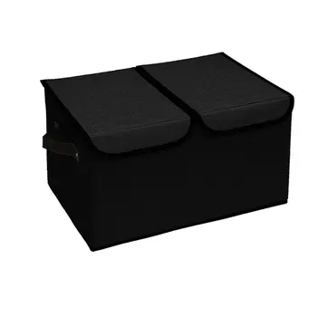 Jul324 Коробка для отделки одежды из хлопчатобумажной и льняной ткани с двойным покрытием, Складной ящик для хранения