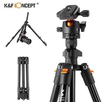 K & F Concept B1234M 62,99 дюймов/160 см Штатив для камеры для портативного алюминиевого профессионального штатива с шаровой головкой для панорамы на 360 градусов
