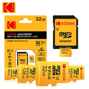 Kodak 512 ГБ 256 ГБ Карта памяти EVO Plus 128 ГБ A1 4K Micro SD Карта 64 ГБ 32 ГБ U3 SDHC Microsd UHS-I C10 TF Trans Flash Microtf sd