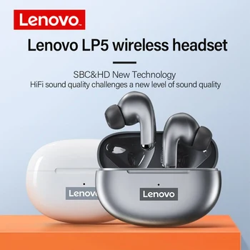 Lenovo LP5 TWS Bluetooth-гарнитура 9D Стерео Hi-fi Спортивная Водонепроницаемая беспроводная гарнитура для