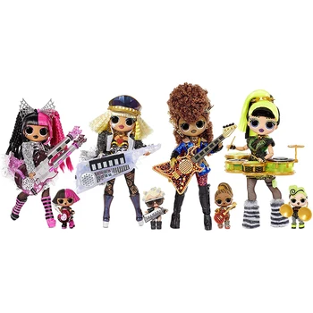 LOL Surprise OMG Remix Rock Bhad Gurl Модная кукла с 15 рождественскими подарками-сюрпризами Кукольные фигурки