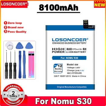 LOSONCOER S30 8100mAh Сменный Аккумулятор Для Смартфона Nomu S30