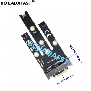 M.2 NGFF Ключ B + M к разъему mSATA SSD Конвертер Адаптер карты