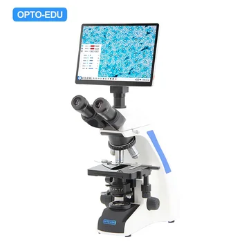 OPTO-EDU A33.1502 HD 8,0 М 1000x Тринокулярный Биологический обучающий Видео Цифровой микроскоп с ЖК-экраном