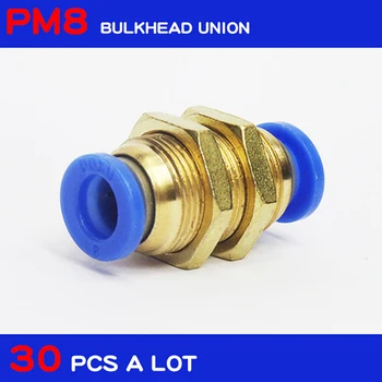 PM8 Бесплатная доставка Высокое качество 30шт 8 мм Быстроразъемные соединительные пневматические трубки фитинги