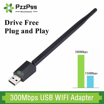 PzzPss Mini USB WiFi адаптер LAN Wi-Fi Приемник 300 Мбит /с WIFI адаптер Беспроводная сетевая карта для ПК Windows