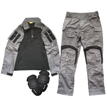 SMTP TM1 Черно-серый костюм лягушки G3 Серый тактический костюм для внешней зоны CTSFO Городской серый костюм для поездок на работу на открытом воздухе из лягушачьей кожи