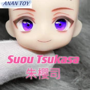 Suou TSukasa Ob11 Ensemble Stars GSC Face Аниме Игра Косплей Ручной работы С открытыми Глазами Готовые Оригинальные лицевые панели Аксессуары для Кукол