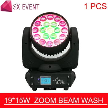 SX EVENT 19x15w RGBW Wash Zoom Движущийся Головной Светильник 19x15w LED Moving Head 19x15w LED Zoom Сценический Светильник для Мытья Посуды /SE-1915A
