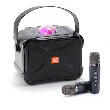 T & G543DK Микрофон Bluetooth Динамик Высокой Мощности Звук Семейная Вечеринка Караоке Сабвуфер Бумбокс Беспроводной Портативный Открытый Аудио FM