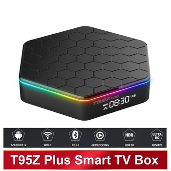 T95Z PLUS Smart TV Box Android 12 Беспроводной Bluetooth 5,0 Wifi 4K 2 ГБ/4 ГБ + 16 ГБ 32 ГБ 64 ГБ Медиаплеер Allwinner H618 телеприставка