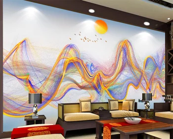 wellyu Индивидуальная 3D-фреска, новая китайская абстрактная живопись тушью от руки, пейзаж, гостиная, отель, кабинет, диван, фоновая стена