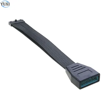 YuXi USB 3,0 20pin 19pin от мужчины к Женщине USB3.0 Материнская плата Кабель для материнской платы Адаптер Компьютерный Удлинитель Конверсионный Соединительный кабель