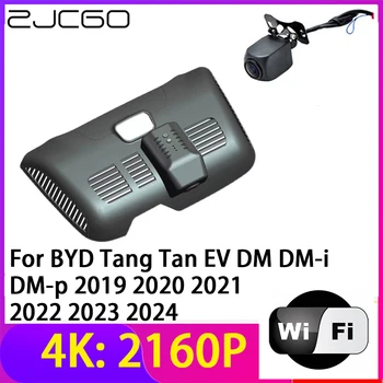 ZJCGO 4K 2160P Dash Cam DVR Автомобильная Камера 2 Объектива Рекордер Wifi Ночного Видения для BYD Tang Tan EV DM DM-i DM-p 2019 ~ 2024